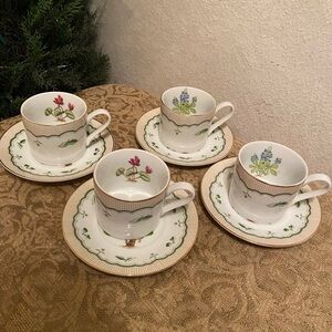 George Briard collection 8 Pieces Victorian Garden Demitasse Tea Cups & …